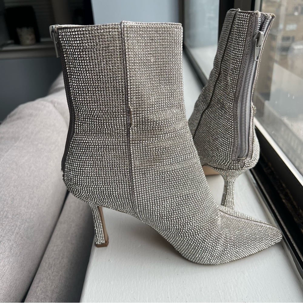 Aqua Rhinestone Booties - Picture 6 of 9